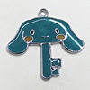 Zinc Alloy Enamel Pendant, Key 30x32mm Hole:2mm, Sold by Group