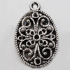 Pendant Zinc Alloy Jewelry Findings Lead-free, 25x16mm Hole:2mm Sold by Bag