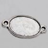 Connector Zinc Alloy Jewelry Findings Lead-free, 26x13mm, Hole:1mm Sold by Bag