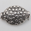 Bead Zinc Alloy Jewelry Findings Lead-free, 15x10mm, Hole:1mm Sold by Bag