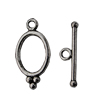 Clasp, Zinc Alloy Jewelry Findings Lead-free, 22x11mm,20x2mm Hole=1mm, Sold by KG