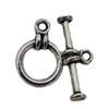 Clasp, Zinc Alloy Jewelry Findings Lead-free, 10x15mm,18x3mm Hole=2mm, Sold by KG