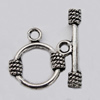 Clasp, Zinc Alloy Jewelry Findings Lead-free, 17x20mm,25x4mm Hole=3mm, Sold by KG