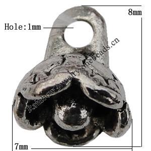 Pendant Zinc Alloy Jewelry Findings Lead-free, 8x7mm, Hole:1mm Sold by Bag