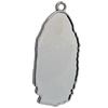 Pendant Zinc Alloy Jewelry Findings Lead-free, 50x22mm Hole:3mm Sold by Bag