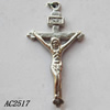 Pendant, Lead-free Zinc Alloy Jewelry Findings, Cross 20x38mm Hole:2mm, Sold by Bag