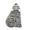 Pendant, Lead-free Zinc Alloy Jewelry Findings, 14x21mm Hole:1mm, Sold by Bag