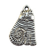 Pendant, Lead-free Zinc Alloy Jewelry Findings, 14x21mm Hole:1mm, Sold by Bag