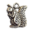 Pendant, Lead-free Zinc Alloy Jewelry Findings, Squirrel 13x16mm Hole:2mm, Sold by Bag