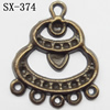 Connector, Lead-free Zinc Alloy Jewelry Findings, 23x28mm Hole=1.8mm,1mm, Sold by Bag