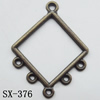 Connector, Lead-free Zinc Alloy Jewelry Findings, 23x9mm Hole=1mm, Sold by Bag