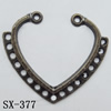 Connector, Lead-free Zinc Alloy Jewelry Findings, 27x23mm Hole=1mm, Sold by Bag