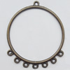 Connector, Lead-free Zinc Alloy Jewelry Findings, 40x47mm Hole=1.2mm, Sold by Bag