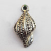 Pendant, Lead-free Zinc Alloy Jewelry Findings, 11x23mm Hole:1mm, Sold by Bag