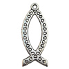 Pendant, Lead-free Zinc Alloy Jewelry Findings, 12x31mm Hole:1mm, Sold by Bag