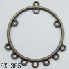 Connector, Lead-free Zinc Alloy Jewelry Findings, 41x46mm Hole=1.5mm, Sold by Bag