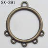 Connector, Lead-free Zinc Alloy Jewelry Findings, 26x30mm Hole=2mm,1mm, Sold by Bag