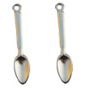 Pendant, Lead-free Zinc Alloy Jewelry Findings, Spoon 8x42mm Hole:2mm, Sold by Bag