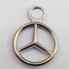 Pendant, Lead-free Zinc Alloy Jewelry Findings, Wheel 18x25mm Hole:5mm, Sold by Bag