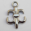 Pendant, Lead-free Zinc Alloy Jewelry Findings, 17x25mm Hole:3mm, Sold by Bag