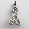 Pendant, Lead-free Zinc Alloy Jewelry Findings, 19x9mm Hole:1.5mm, Sold by Bag