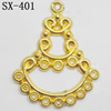Connector, Lead-free Zinc Alloy Jewelry Findings, 22x27mm Hole=0.8mm, Sold by Bag