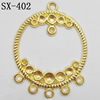 Connector, Lead-free Zinc Alloy Jewelry Findings, 26x35mm Hole=1mm, Sold by Bag