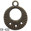 Connector, Lead-free Zinc Alloy Jewelry Findings, 17x21mm Hole=2.2mm,0.6mm, Sold by Bag