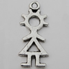 Pendant Zinc Alloy Jewelry Findings Lead-free, 34x14mm Hole:3mm Sold by Bag