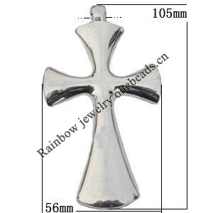 Pendant Zinc Alloy Jewelry Findings Lead-free, 105x56mm Hole:5mm Sold by Bag