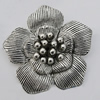 Pendant Zinc Alloy Jewelry Findings Lead-free, Flower 42x42mm Hole:4mm Sold by Bag