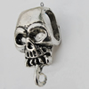 Pendant Zinc Alloy Jewelry Findings Lead-free, Skeleton 26x15x11mm,10x8mm Hole:3mm Sold by Bag