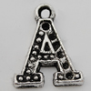Pendant Zinc Alloy Jewelry Findings Lead-free, 15x12mm Hole:1mm Sold by Bag