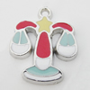 Pendant Zinc Alloy Enamel Jewelry Findings Lead-free, 20x17mm Hole:2mm Sold by Bag