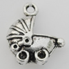 Pendant Zinc Alloy Jewelry Findings Lead-free, 16x13mm Hole:2mm Sold by Bag