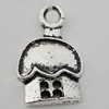 Pendant Zinc Alloy Jewelry Findings Lead-free, 15x9mm Hole:2mm Sold by Bag