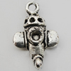 Pendant Zinc Alloy Jewelry Findings Lead-free, 19x11mm Hole:2mm Sold by Bag