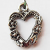 Pendant, Lead-free Zinc Alloy Jewelry Findings, Leaf 20x24mm Hole:2mm, Sold by Bag