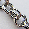 Iron Jewelry Chains, Lead-free Link's size:4.1mm, thickness:0.9mm, Sold by Group