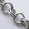 Iron Jewelry Chains, Lead-free Link's size:6.9mm, thickness:1mm, Sold by Group