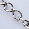 Iron Jewelry Chains, Lead-free Link's size:11x8mm, thickness:1.5mm, Sold by Group