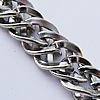 Iron Jewelry Chains, Lead-free Link's size:9.5x7.9mm, thickness:1.5mm, Sold by Group