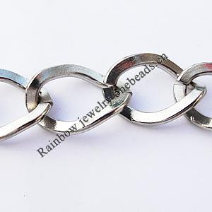 Iron Jewelry Chains, Lead-free Link's size:18x13.5mm, thickness:2.2mm, Sold by Group  