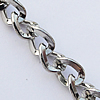 Iron Jewelry Chains, Lead-free Link's size:4.8x3.7mm, thickness:1mm, Sold by Group  