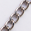 Iron Jewelry Chains, Lead-free Link's size:5.7x3.9mm, thickness:0.9mm, Sold by Group  