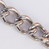 Iron Jewelry Chains, Lead-free Link's size:6.2x5mm, thickness:1.1mm, Sold by Group  