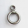 Pendant, Lead-free Zinc Alloy Jewelry Findings, Donut 12x17mm Hole:2.5mm, Sold by Bag