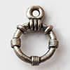 Pendant, Lead-free Zinc Alloy Jewelry Findings, Donut 16x21mm Hole:2.5mm, Sold by Bag