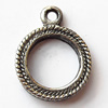 Pendant, Lead-free Zinc Alloy Jewelry Findings, Donut 17x23mm Hole:3mm, Sold by Bag