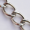 Iron Jewelry Chains, Lead-free Link's size:11.8x8.7mm, thickness:2mm, Sold by Group  